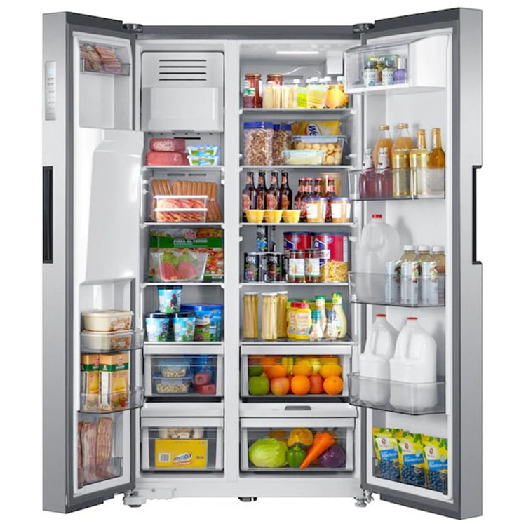 یخچال فریزر ساید بای ساید پاکشوما مدل RSP800 سفید با یخساز اتومات